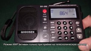 Функция AMP на Qodosen SR-286