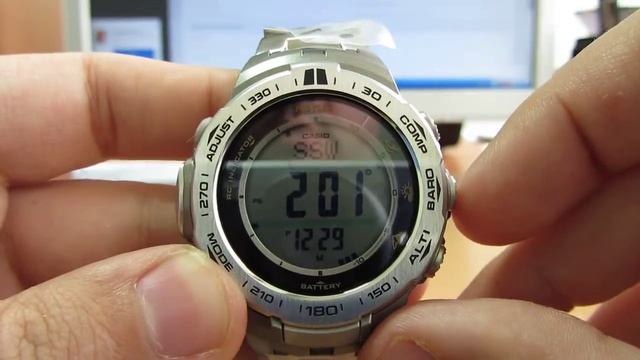 Casio PRW-3100T-7E видео-обзор и настройка смотреть онлайн