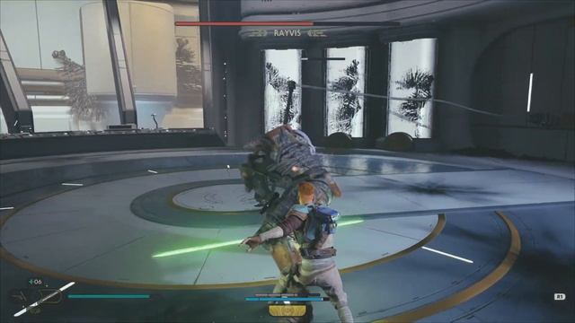 STAR WARS Jedi: Survivor - Rayvis Boss Fight. Grand Master. Double-Bladed Stance. смотреть онлайн
