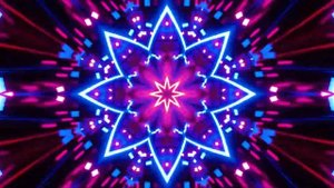Red Blue Neon Motion Background Vj Loop. Infinitely looped animation.
