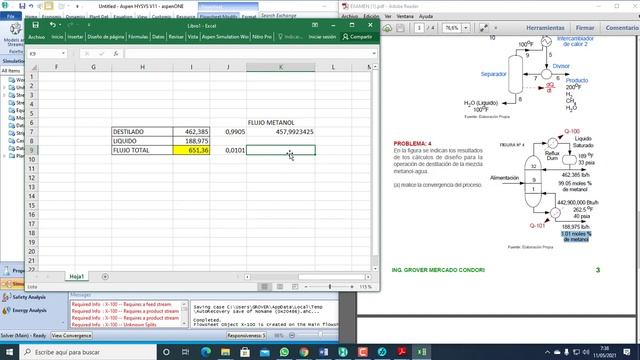 SEPARACION METANOL + AGUA смотреть онлайн