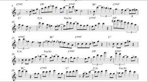 Transcription Joel Frahm - Águas de Março (Sant Andreu Jazz Band)