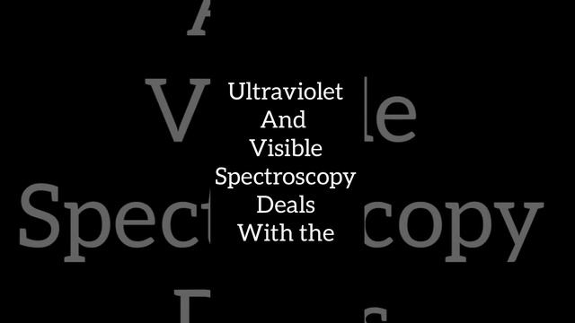 Ultraviolet and visible spectroscopy|| #Arafahstoichiometry #msc