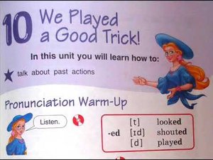 аудирование 4 класс Комарова Ю А  окончаеие  ed  у глаголов