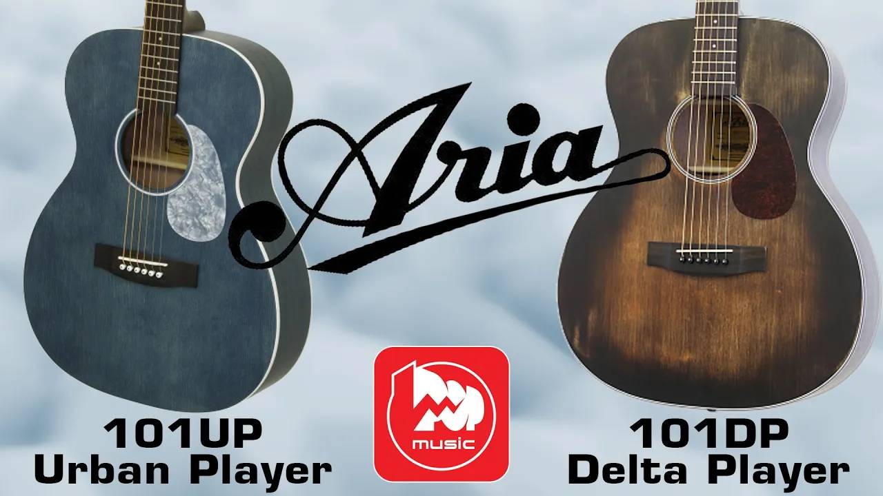 Акустические гитары Aria 101UP и 101DP (Urban и Delta Player)