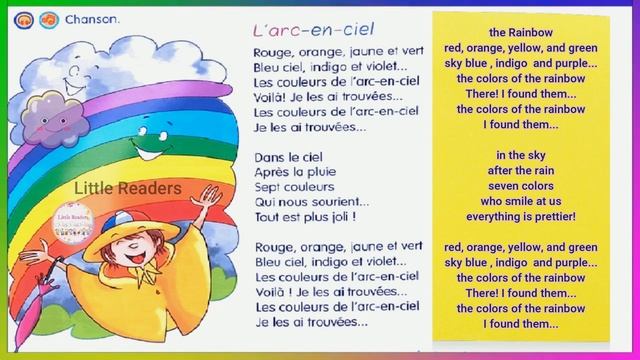 Rainbow Song In French l LÁRC EN CIEL l la chanson de l Arc-En-Ciel l Jojo Methode de francais смотреть онлайн