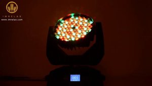 IMRELAX 108*3W RGBW LED Moving Head Light Silent Colorful LED Wash Moving Head Stage Light