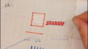 Как выполнять счетный шов в якобинской вышивке