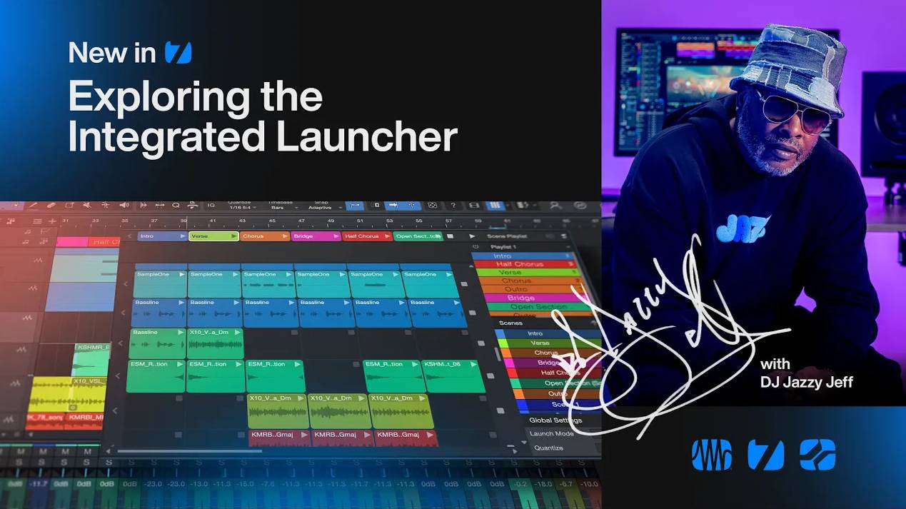 Studio One Pro 7: Exploring Integrated Launcher with DJ Jazzy Jeff