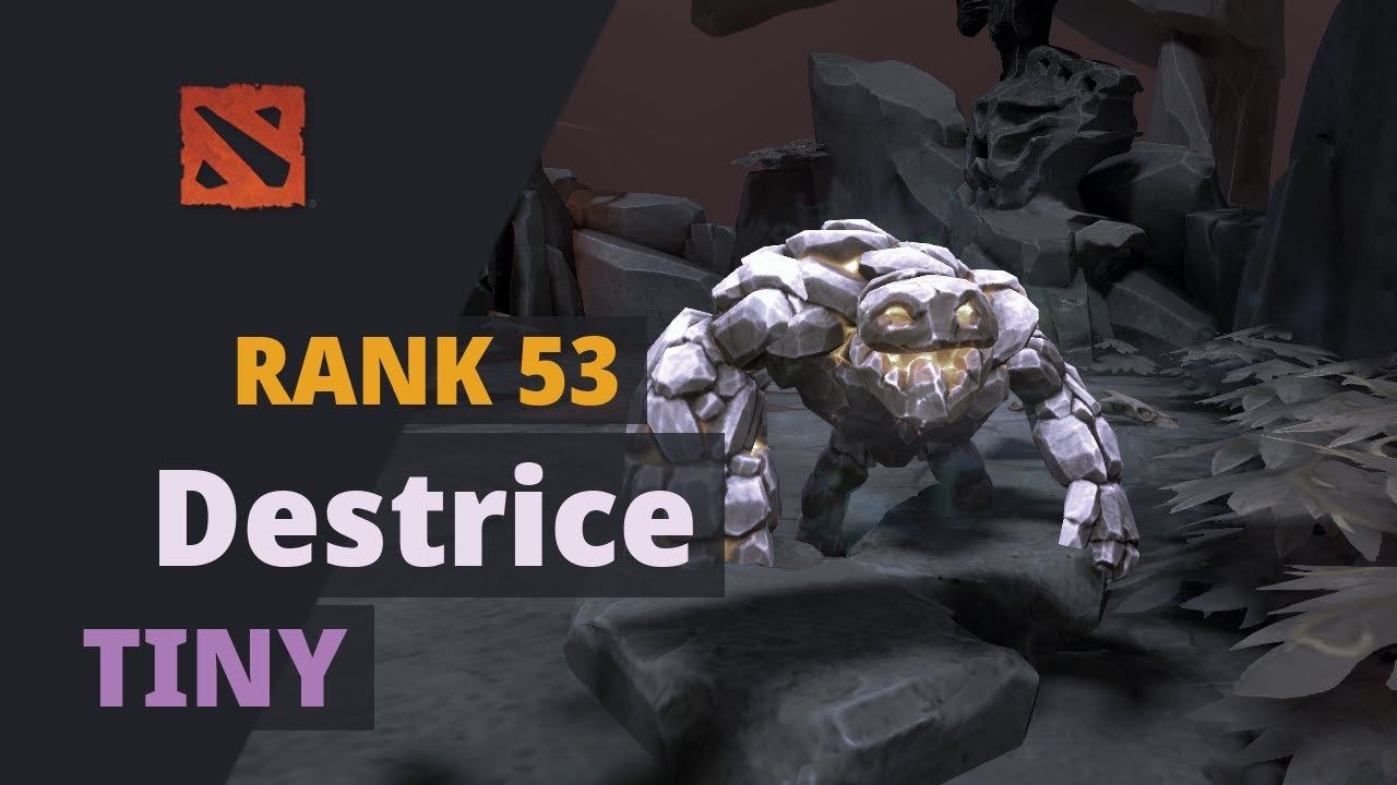 Destrice (Rank 53) plays Tiny Dota 2 Full Game смотреть онлайн