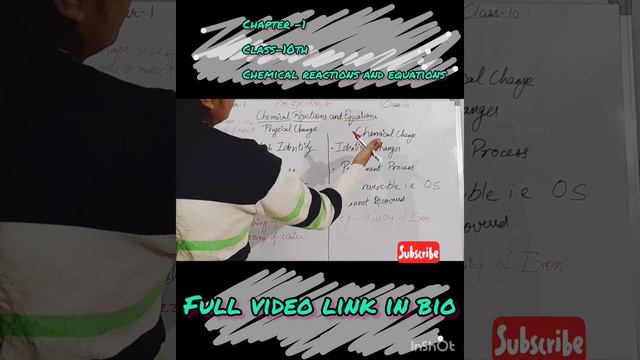 class -10th science chapter 1 - chemical reactions and equations introduction #scienceclass10#short