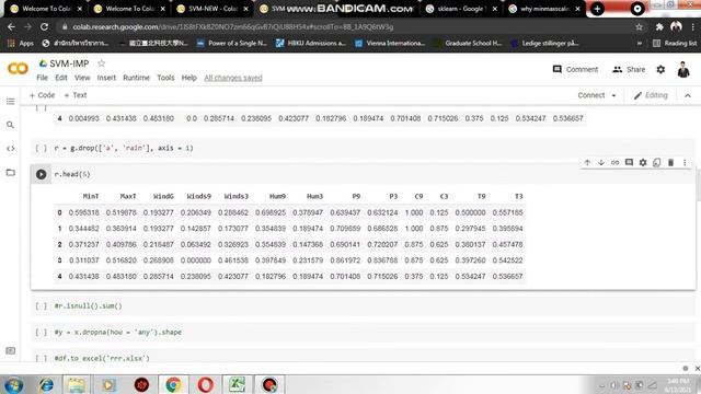 SVM code implementation || Support vector machine code explained || SVM on rainfall dataset
