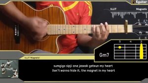 ILLIT MAGNETIC guitar chord, lyric