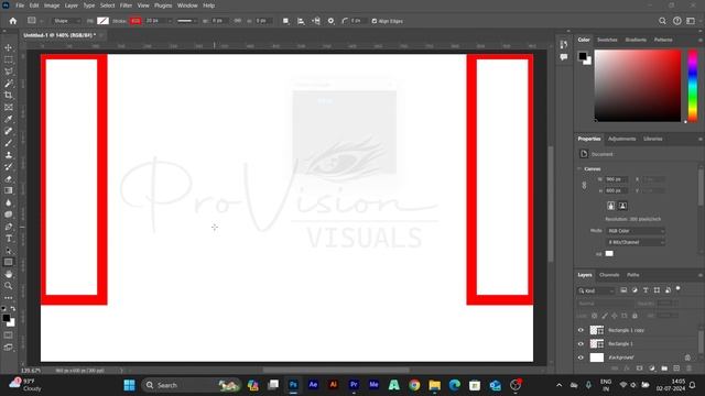 How To Make Simple Led Screen Png Border In Photoshop /ProVision Visuals/