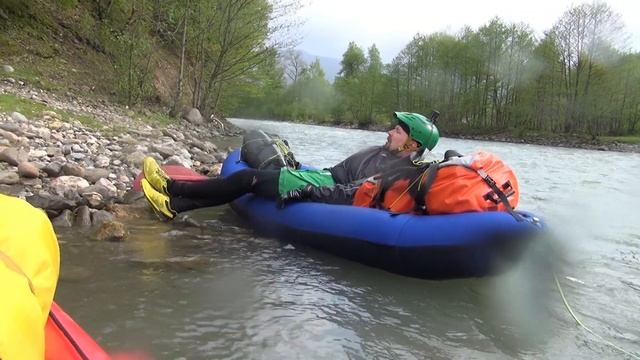 Синий каякер на Пшехе 2023