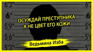 ОСУЖДАЙ ПРЕСТУПНИКА, А НЕ ЦВЕТ ЕГО КОЖИ. #ВЕДЬМИНАИЗБА ▶️ #МАГИЯ