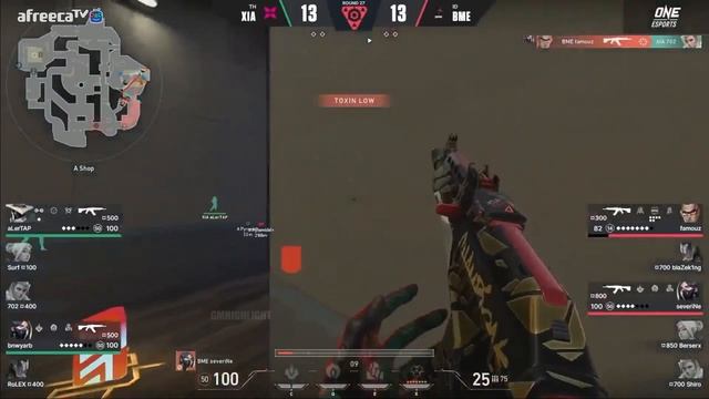 Crazy Match! XERXIA vs BOOM Esports - Highlights VOD - AfreecaTV SEA Invitational | Valorant
