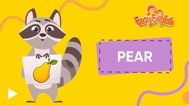 Фрукты на английском. Английские фрукты для детей.