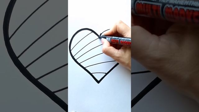 Обрисовываем контур СЕРДЦА быстро и легко / Нарисуй Ка / Shorts смотреть онлайн