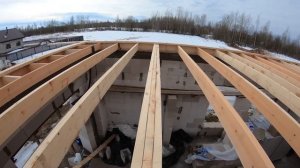 Устройство деревянных перекрытий на доме из газобетона. Простой и надёжный способ.