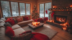 Рождественская Музыка для Уюта: Музыка у Камина на Рождество 30 минут