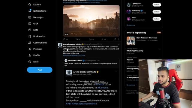 MOST REALISTIC PC FPS SHOOTER GAME IS COMING | ESCAPE FROM TARKOV VS ARENA BREAKOUT 💀- BGMI COMMENT смотреть онлайн