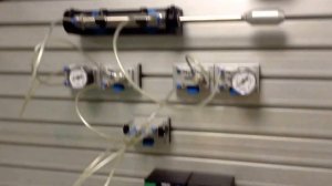FESTO пневматика вторая схема добавили дроссели