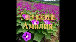 С днём рождения Амалия
