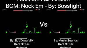 Geometry Dash = Nock Em Full Version (Comparison) (BJVDimafelix & Music Sounds)