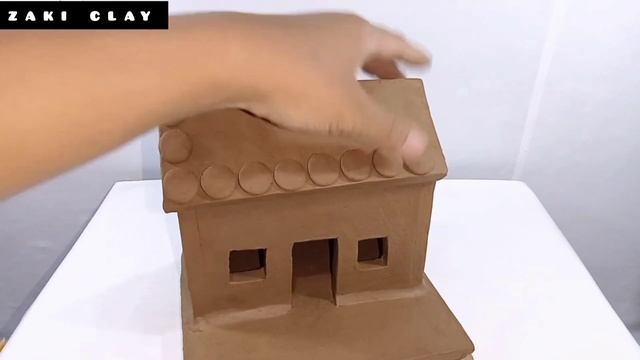 DIY How to make polymer clay miniature house, kitchen set,Bullock cart, Hand Pump,Tree | Village