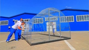 Профилированный монолитный поликарбонат для теплиц