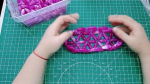 МК сумка из бусин овальной формы