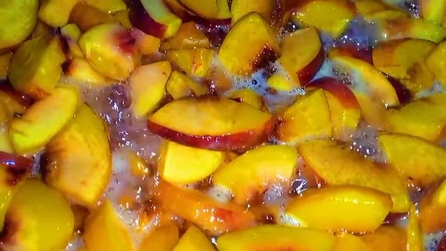 Персиковая прослойка для любого торта, десерта... ЖАРИМ ПЕРСИКИ