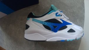Mizuno Sky Medal (White/Black/Blue) Unboxing 44,5 29cm