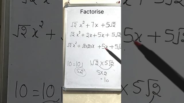 factorise when coefficients are with square roots #polynomial #CBSE 10th#@ Be Genius Of Maths