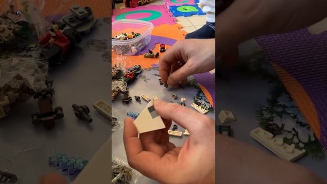 🔥 LEGO. Star Wars. Сборка. Разговор с папой на немецком. Учим 🇷🇺🇩🇪🇫🇷🇬🇧