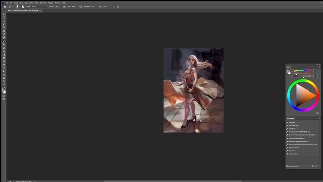 A girl with a katana. high-speed painting. Music: Fly, Fly My Sadness The Bulgarian Voices смотреть онлайн