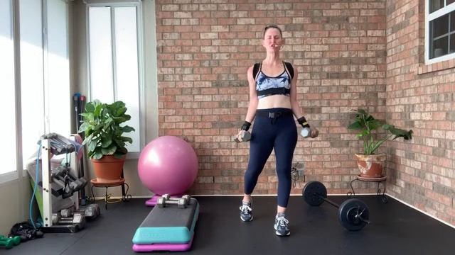 LIVE  106CARDIO BOXING -KICKBOXING- STEP AEROBICS  BACK-BICEP-SHOULDERS -HAMSTRING-GLUTE PULL DA