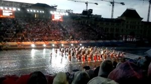 Шотландцы на Красной площади. Спасская башня, 03.09.2013