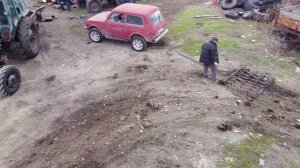 Ваз 2121Нива с 2мя боронами