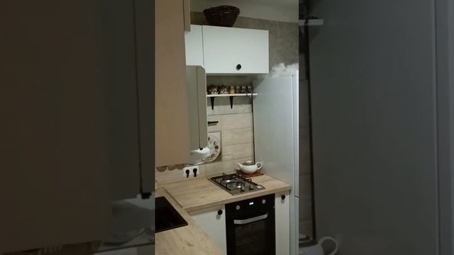 Бюджетная кухня 6кв.м в хрущевке! Скандинавский стиль #кухня #ремонт #скандинавскийстиль #2024