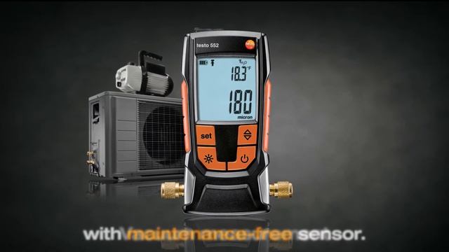 Efficient evacuation of refrigeration systems: testo 552 | Be sure. Testo смотреть онлайн