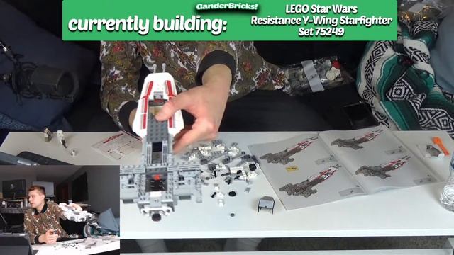 LEGO Star Wars Resistance Y-Wing Starfighter LIVE BUILD! смотреть онлайн