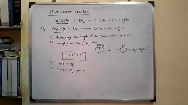 Hunsdiecker reaction | Haloalkanes | Organic chemistry