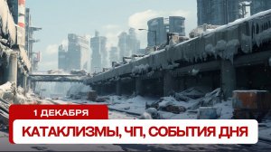 Катаклизмы сегодня 1.12.2024. Новости сегодня, ЧП, катаклизмы за день, события дня