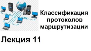 Лекция 11. Классификация протоколов маршрутизации