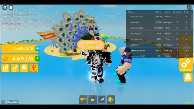 Стал титаном в Симуляторе Качка Roblox смотреть онлайн