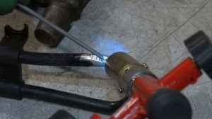 Пайка трубки масляного радиатора ГУР VW passat