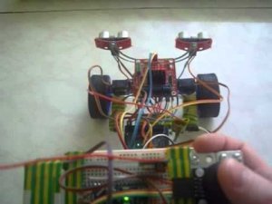 Поворот колес на сервоприводах - робот на ардуино