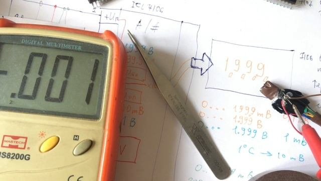 [ч.5] Датчики температура-напряжение LM35 и TMP36. Термометр на ICL7107 (КР572ПВ2)